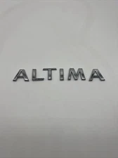 2007-2012 Nissan Altima Emblem Letters Badge Symbol Trunk Lid Rear Chrome OEM