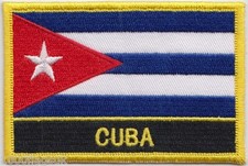 Cuba Flag Embroidered Patch - Sew or Iron on