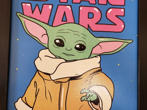 Star Wars Groru, Baby Yoda, The Child. Mandalorian 19 X 13 Art Wall Framed. - Picture 3 of 9