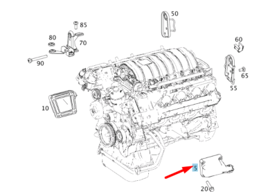 Engine Mounting Left MERCEDES S-class W221 S 63amg A1562231704 for  