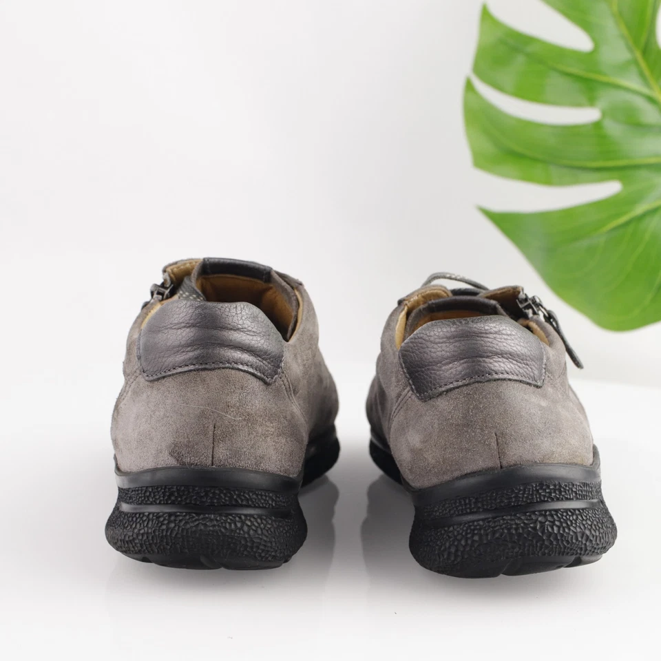 Женские рэп-туфли Hartjes размер 8,5 серые замшевые прогулочные на молнии кроссовки повседневный комфорт - Изображение 4 из 4