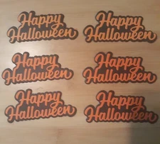 6 PC. HAPPY HALLOWEEN DIE CUTS FOR CARDMAKING & SCRAPBOOKING