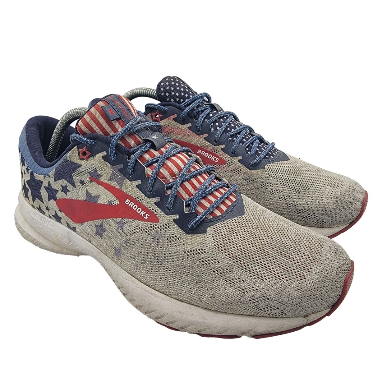 Brooks Launch 6 Old Glory Mens 10 White Red Blue Running  display picture 2