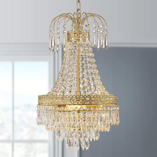 WUZUPS Crystal Chandelier French Empire Flushmount Pendant Ceiling Light Modern - Picture 2 of 12