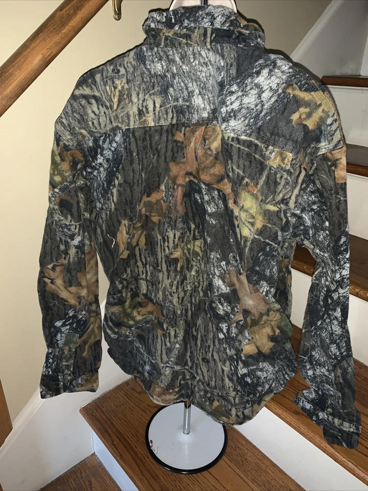 MOSSY OAK Hunting Jacket Real Tree Chamois Shirt Mens Size L 42 44 ❤️tw11j45 - Image 3 of 4