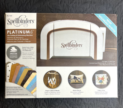 Spellbinders Paper Arts Platinum Die Cutting And Embossing Machine Crafting USED