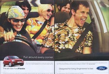 Ford Fiesta "Fun Around Every Corner" 2003 Double Page Magazine Advert #1266