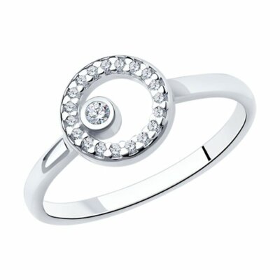 Damen Ring 925 Sterling Silber Zirkonia Gr. 53 Sokolov 03233