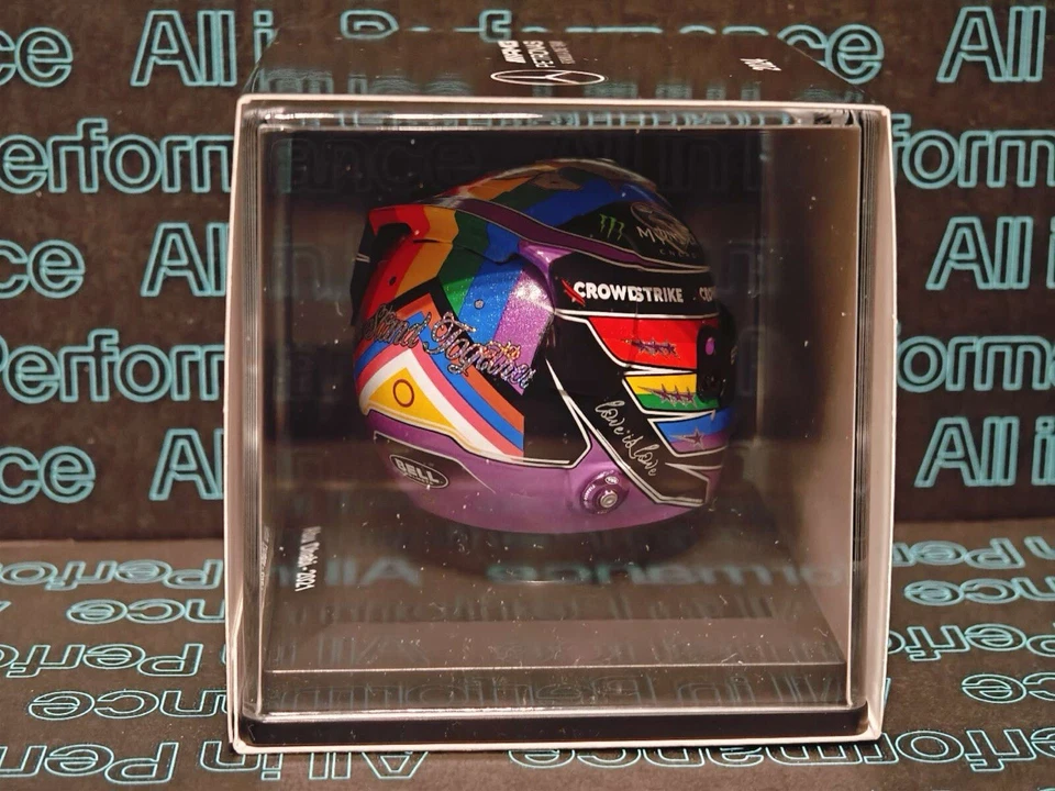 Spark Lewis Hamilton Abu Dhabi 2021 Echelle 1:5 Casque (5HF070) - Photo 2/4
