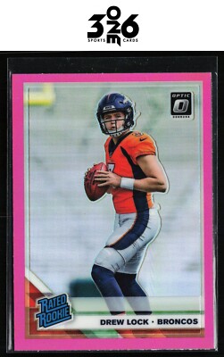 Drew Lock 2019 Donruss Optic Pink #153 RC Denver Broncos