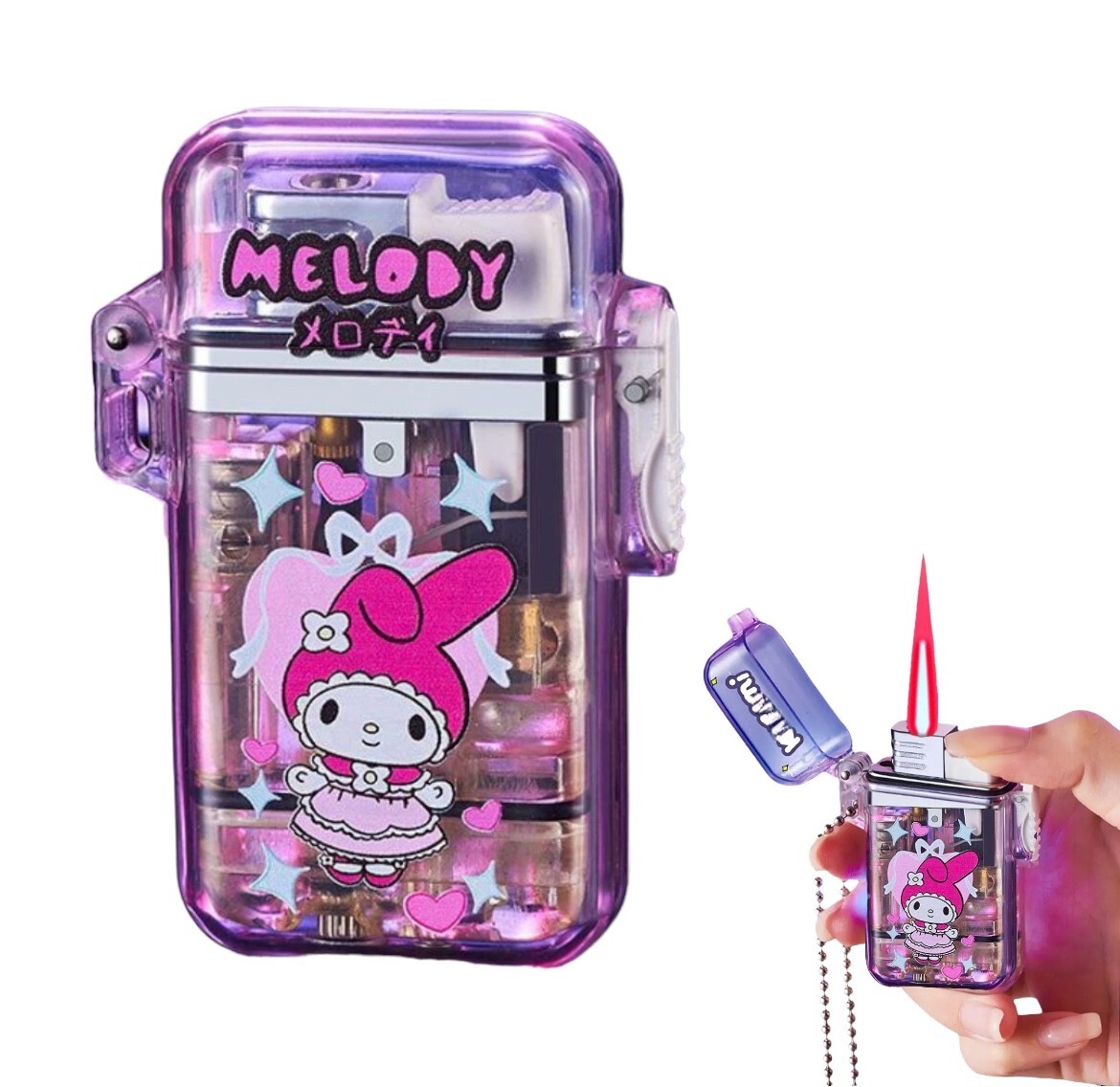 Clear Kuromi My Melody Cinnamon Light Up