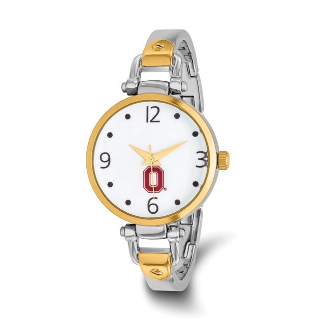 LogoArt Ohio State University Elegant Ladies 2-tone Quartz Bracelet Watch