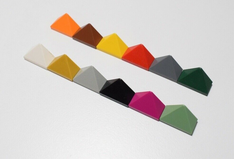 Lego 15571 Brick Slope End Ridge Roof Tile 1x2 Select Colour Pack
