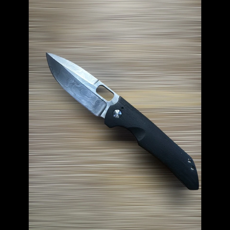 🔥🔥 Snyder Knives 定制 Ti Fighter Damasteel & Zurcuti — 第 3/4 张图片