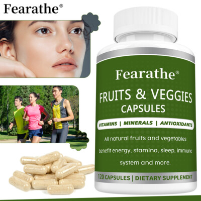 Fruits & Veggies Capsules - Balance Muscle & Endurance Health, Energy Support