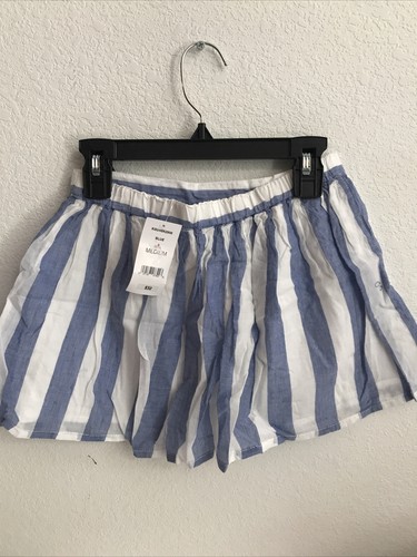 Joe Fresh Jugend Mädchen gestreifter Rock Medium 8 blau weiß gefüttert Ret $ 32 (TW-1242) - Bild 2 von 4