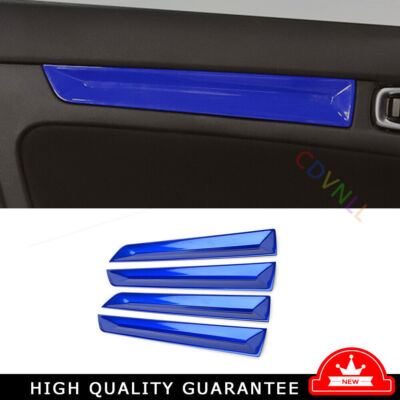 Inner Door Panel Strip Cover Trim 4* For Honda Civic 11th up 2022-2023 Blue ABS