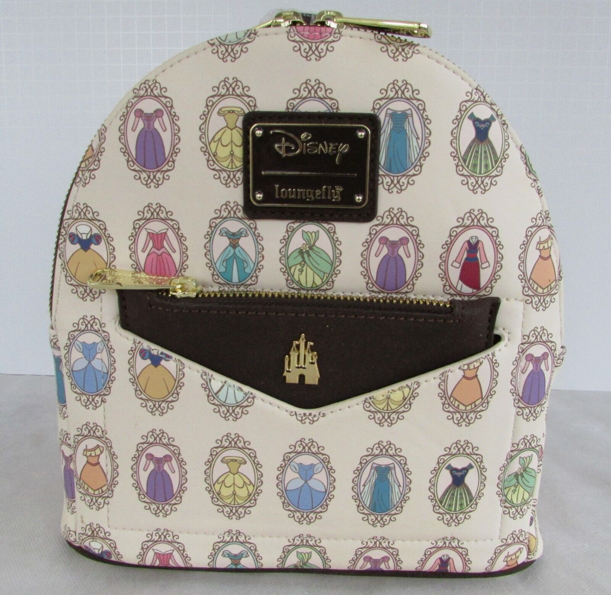 disney princess frame mini backpack Collage Triple Pocket Above is The Little Mermaid Disney Loungefly Princess Frame Mini