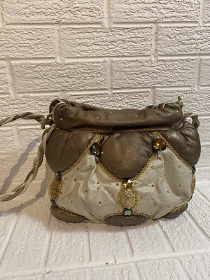 Rita Diana for Mylinka ショルダー Rita Diana For Mylinka Purse Vintage 80s Leather Taupe And