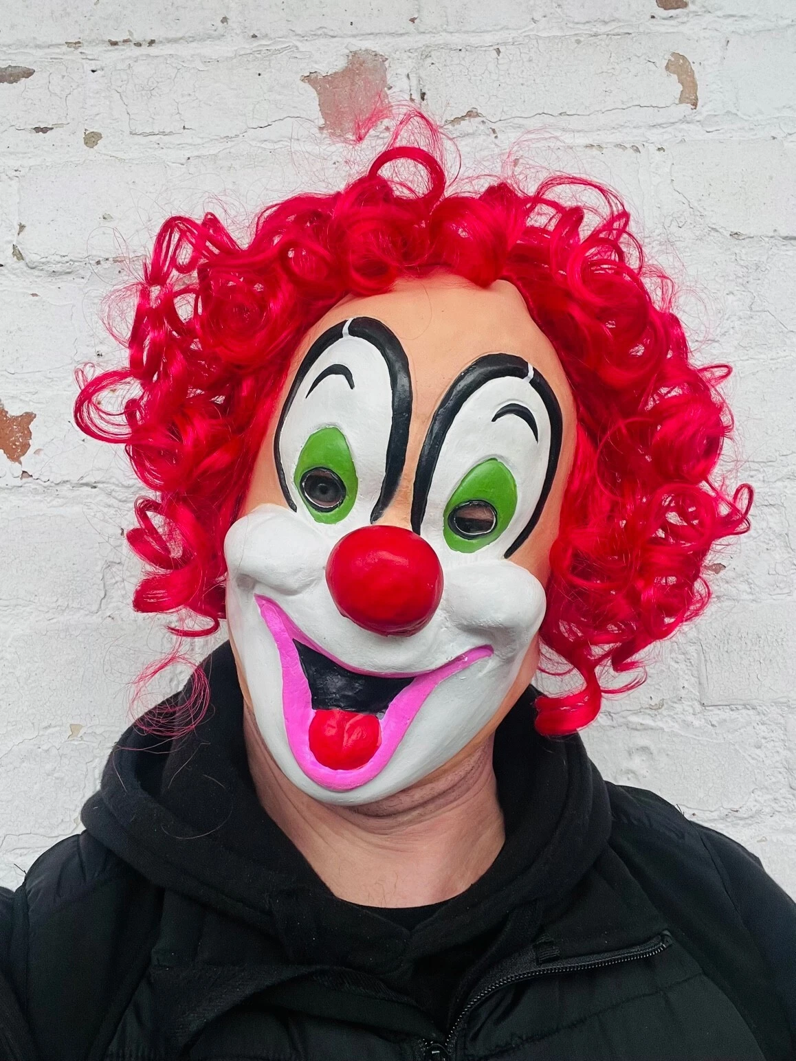 Happy Smiling Clown Mask Classic Vintage Clowns Resurrection Funny Halloween