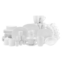 Creatable 22535 Serie Square Weiss 62-Tlg. Geschirrset, Kombiservice Porzellan