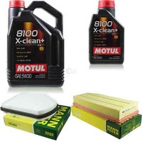 Mann Inspektionspaket 6L Motul 8100 X-Clean+ 5W-30 FüR Mercedes-Benz E-Klasse