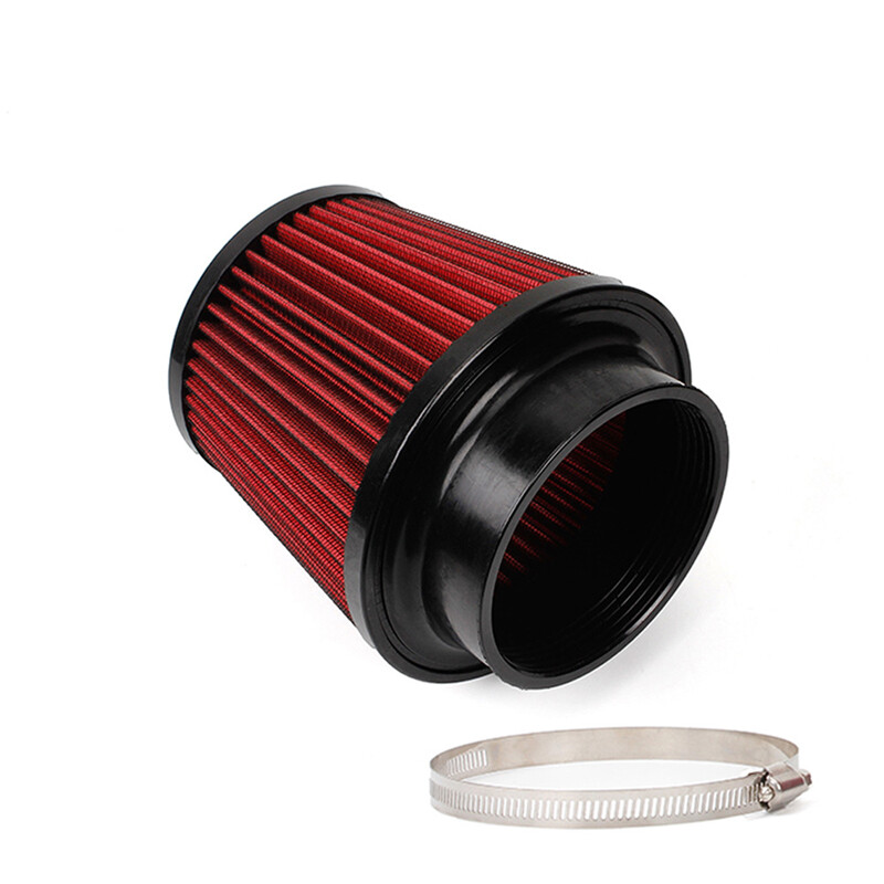 US 4 inch Car High Flow Inlet Cleaner Dry Filter Cold Air Intake Cone Dustproof