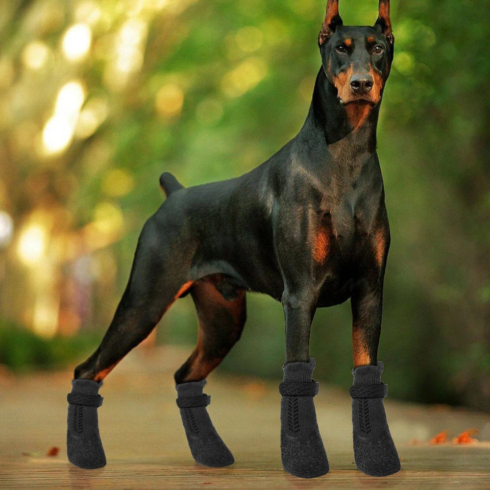 Носки противоскользящие для собак уличные ботинки для собак водонепроницаемые обувь для собак защита лап 4 шт. - Изображение 4 из 4