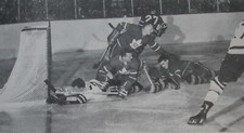 PRINT HOCKEY PICTURE TORONTO MAPLE LEAFS BOBBY BAUN 