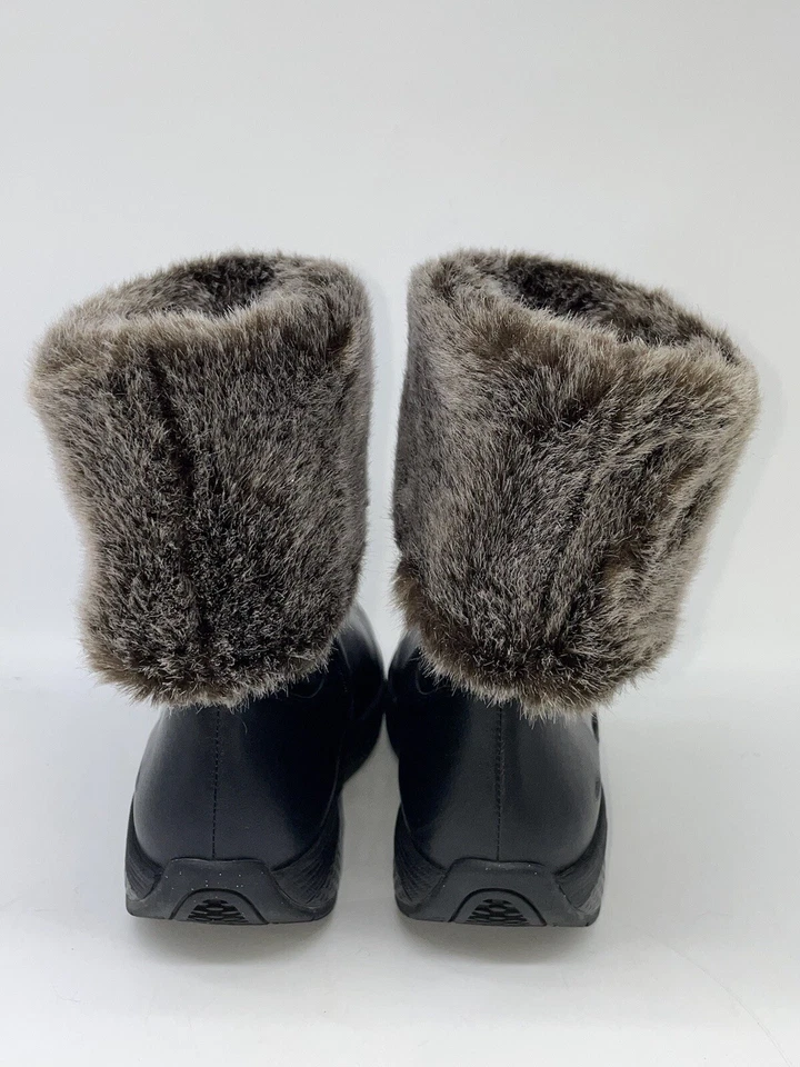 Botas Chelsea MBT Belle Feminina Tamanho 5.5 Couro Preto Punho de Pele Sintética - Imagem 4 de 4