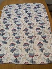 Chick Pea Dinosaur Baby Girl Blanket White Reverse Soft Cozy