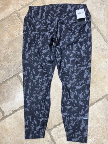 NEW Nike Dri-FIT Women's Black High Rise 7/8 Length Training Pants XXL $70