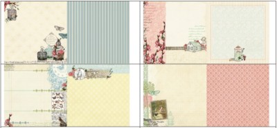 Webster's Pages Every Day Poetry 1x Scrappapier verschiedene Motive 30,5x30,5 cm