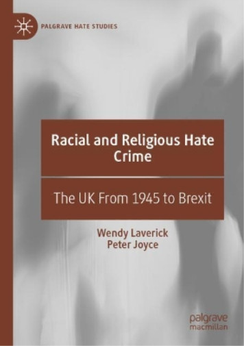 Thumbnail - Peter Joyce Wendy Laverick Racial And Religious Hate Crime