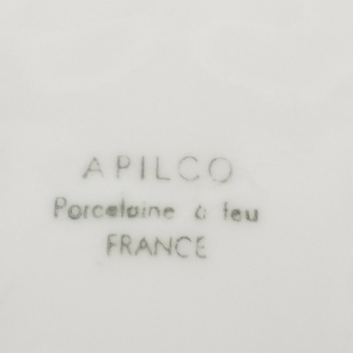 Apilco Souffle Casserole Medium Serving Bowl White Porcelain France 7.5" x 3.5" - Picture 4 of 12