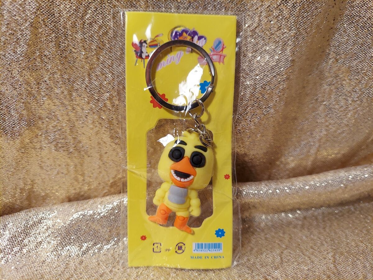 Five Nights At Freddys FNAF Keychain Figure 1.5 Withered Chica Yellow Bird