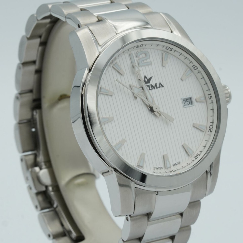 Optima Quartz Montre Hommes Swiss Made Comme Neuf Top État 44MM eBay