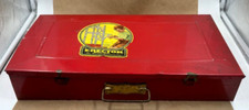 Vtg A.C. Gilbert Erector Set No 7 1/2 Engineer s Set Metal Case Motor Work