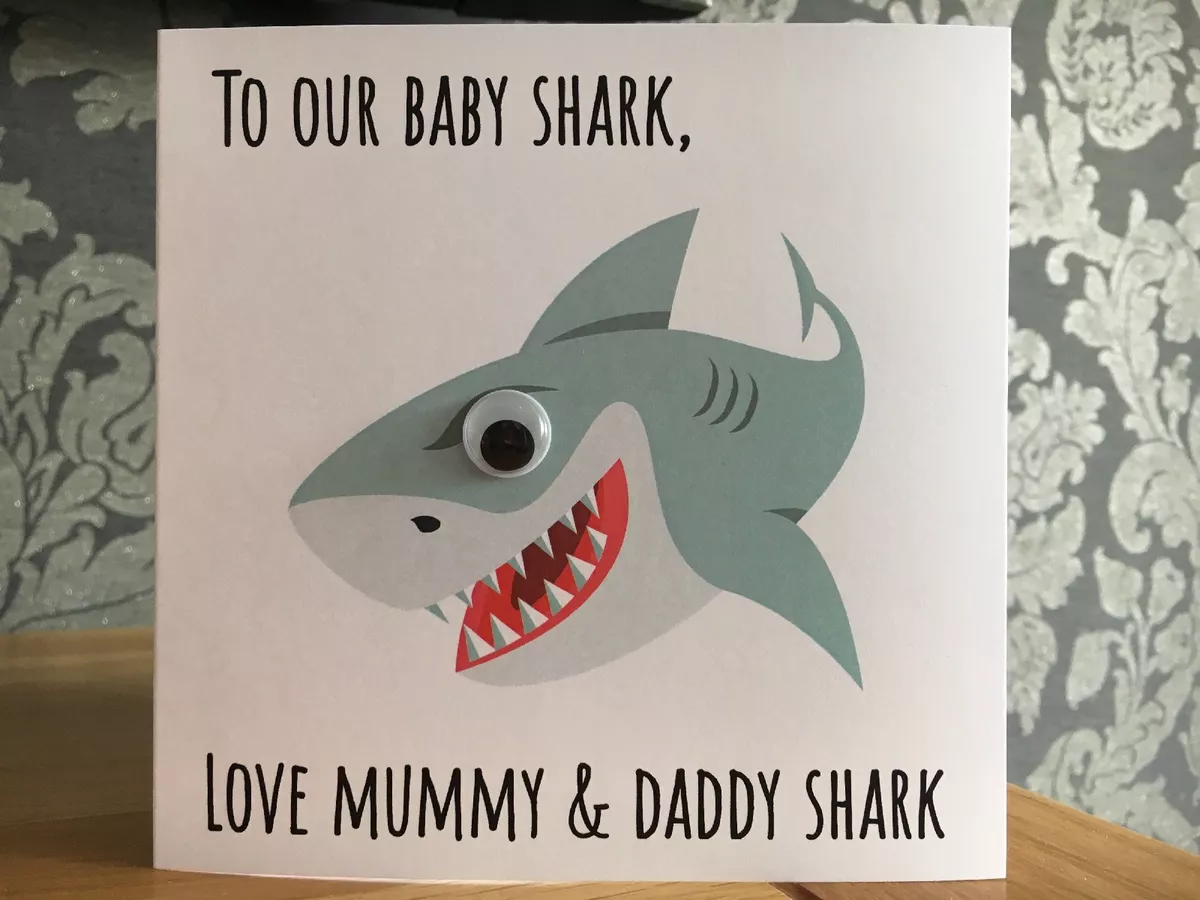 Personalised Birthday Card Daddy Shark Daddy Birthday Card 