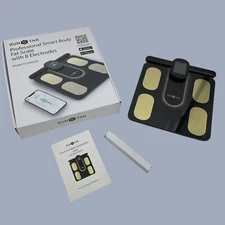RunStar Professional Smart Body Fat Scale w/ 8 Electrodes FG2305ULB Black (TC)