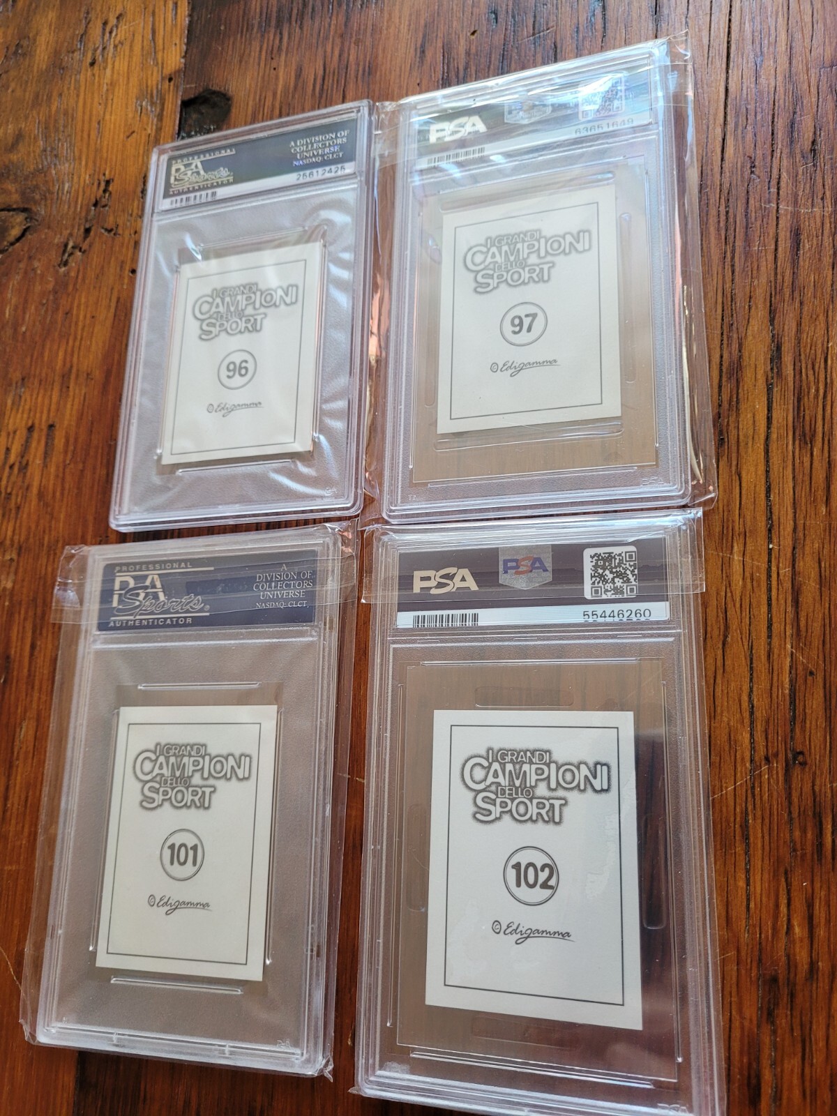 1997 EDIGAMMA ONLY GRADED COMPLETE BOXING 14 CARD SUBSET !! view 6