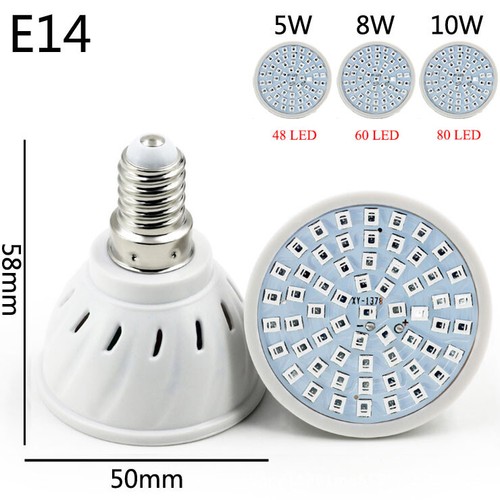 Pflanzenleuchte GU10 MR16 LED 5W 10W Birne Leuchtmittel Lampe Strahler Glühbirne - Bild 9 von 12