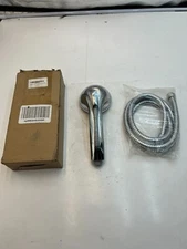High Pressure Handheld Shower Head with Hose, Silver Chrome