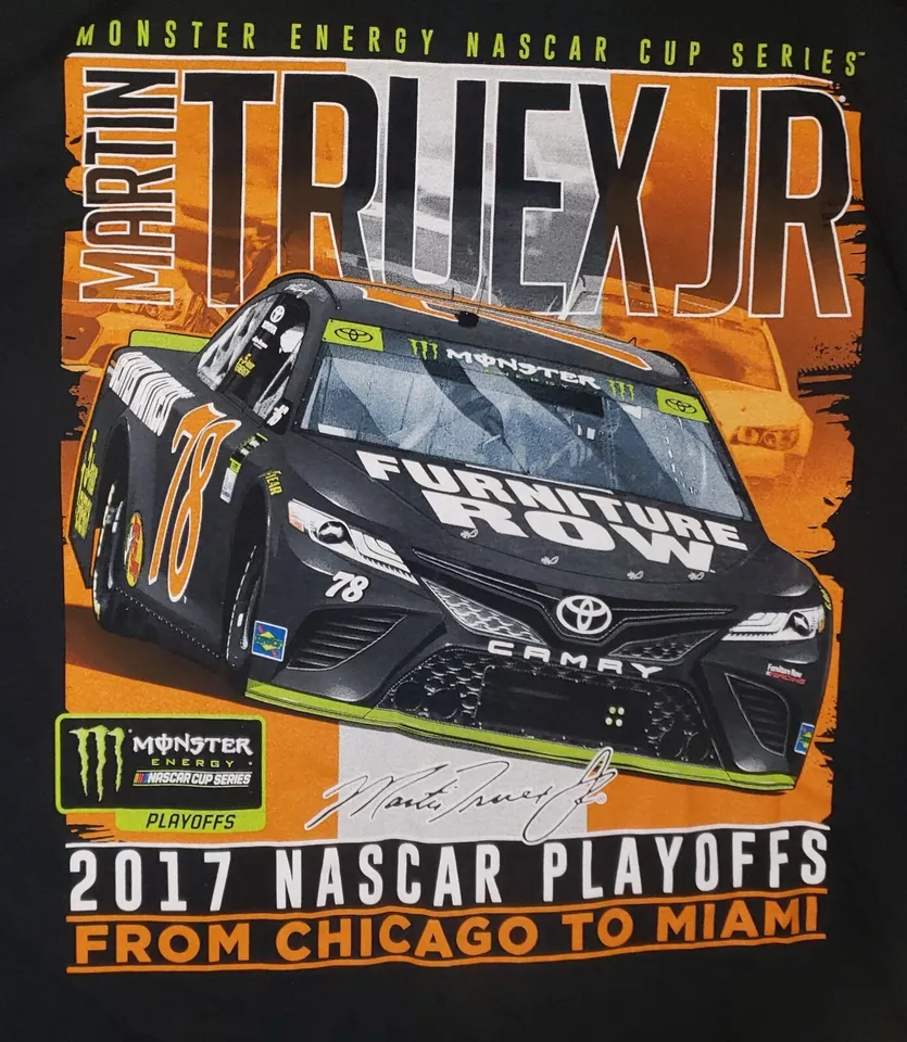 2017 MONSTER ENERGY CUP SERIES MARTIN TRUEX JR. FURNITURE ROW #78 PLAYOFF SHIRT - Image 4 of 4