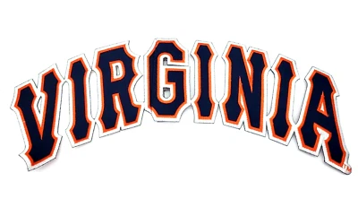 Virginia Cavaliers Embroidered Iron On Split Patch Button Up 13" x 4” Baseball