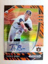 2020 Panini Prizm Draft Picks Tiger Stripes PRIZM #PDP36 Tanner Burns SP 25/25