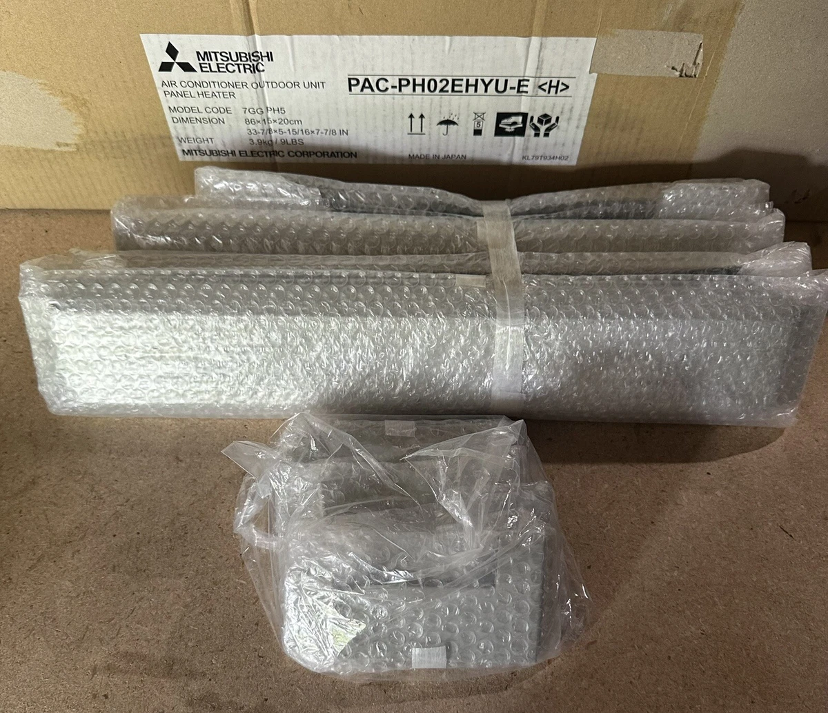 Mitsubishi Air Conditioner Outdoor Unit Panel Heater PAC-PH02EHYU-E. PANELS  ONLY | eBay