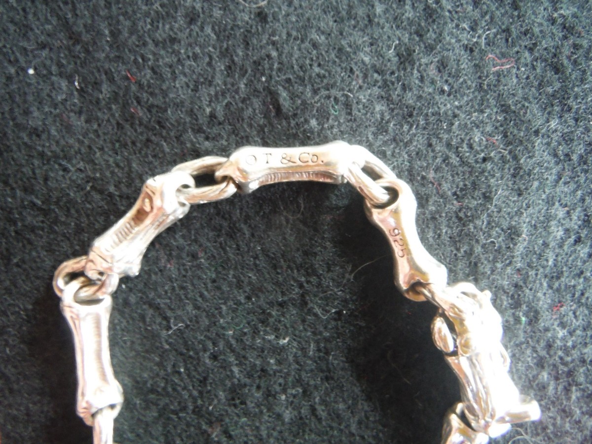 アクセサリー TIFFANY&Co. Bamboo Link bracelet Tiffany & Co. Vintage Silver 925 Bamboo Link Bracelet - 7.5 Inches
