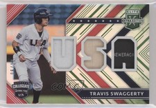 2018 Panini Elite Extra Edition USA Materials Emerald 6/10 Travis Swaggerty hg6