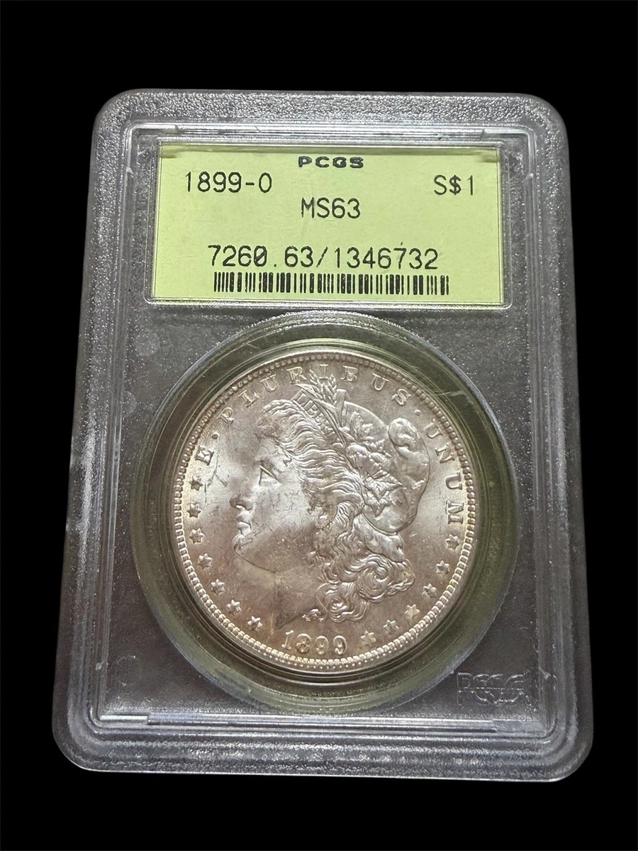 MS 63 Graded 1899 Year Morgan US Dollars (1878-1921) for sale | eBay